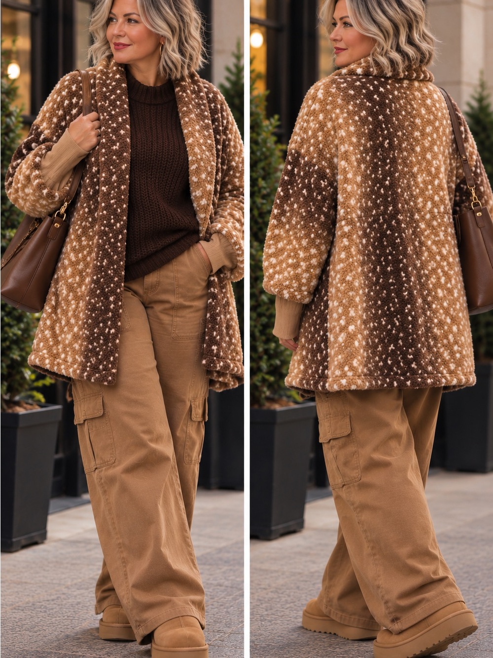 BumbleBella by Jill Martin Sherpa Lounger Jacket